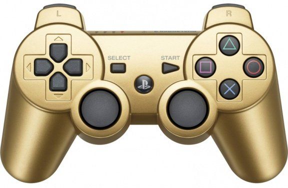 

Геймпад беспроводной DualShock 3 Wireless Controller Gold (PS3) (OEM) (Не оригинал), DualShock 3 Wireless Controller