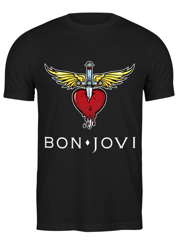 

Футболка мужская Printio Bon jovi 747918 черная XL, Черный, Bon jovi 747918