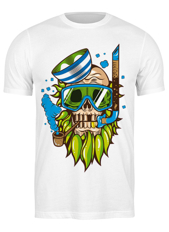 

Футболка мужская Printio Skull art 910043 белая XL, Белый, Skull art 910043
