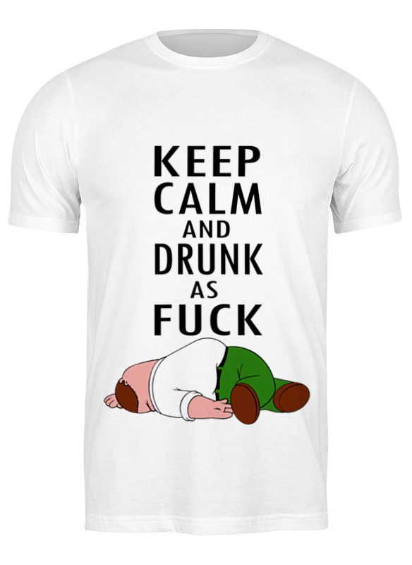 

Футболка мужская Printio Keep calm 1001397 белая XL, Белый, Keep calm 1001397
