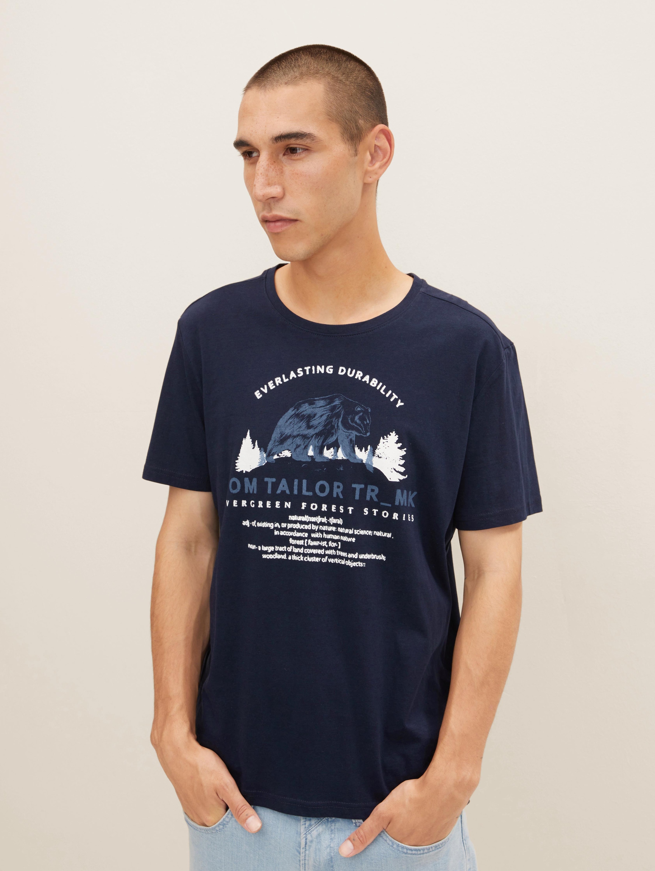 

Футболка мужская Tom Tailor 1032979 синяя 2XL, 1032979