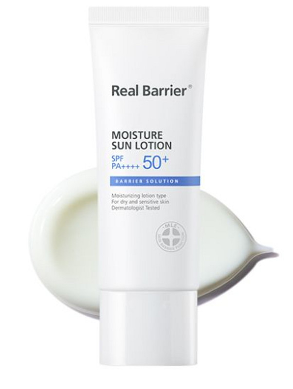 фото Солнцезащитный лосьон real barrier moisture sun lotion spf50+ pa++++ , 40 мл