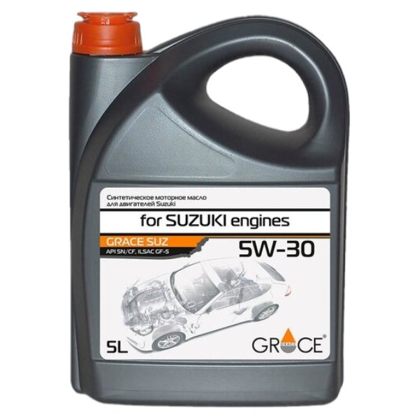 Моторное масло синтетическое Грейс Лубрикантс 4603728814025 SUZ 5W30, 5 литров.