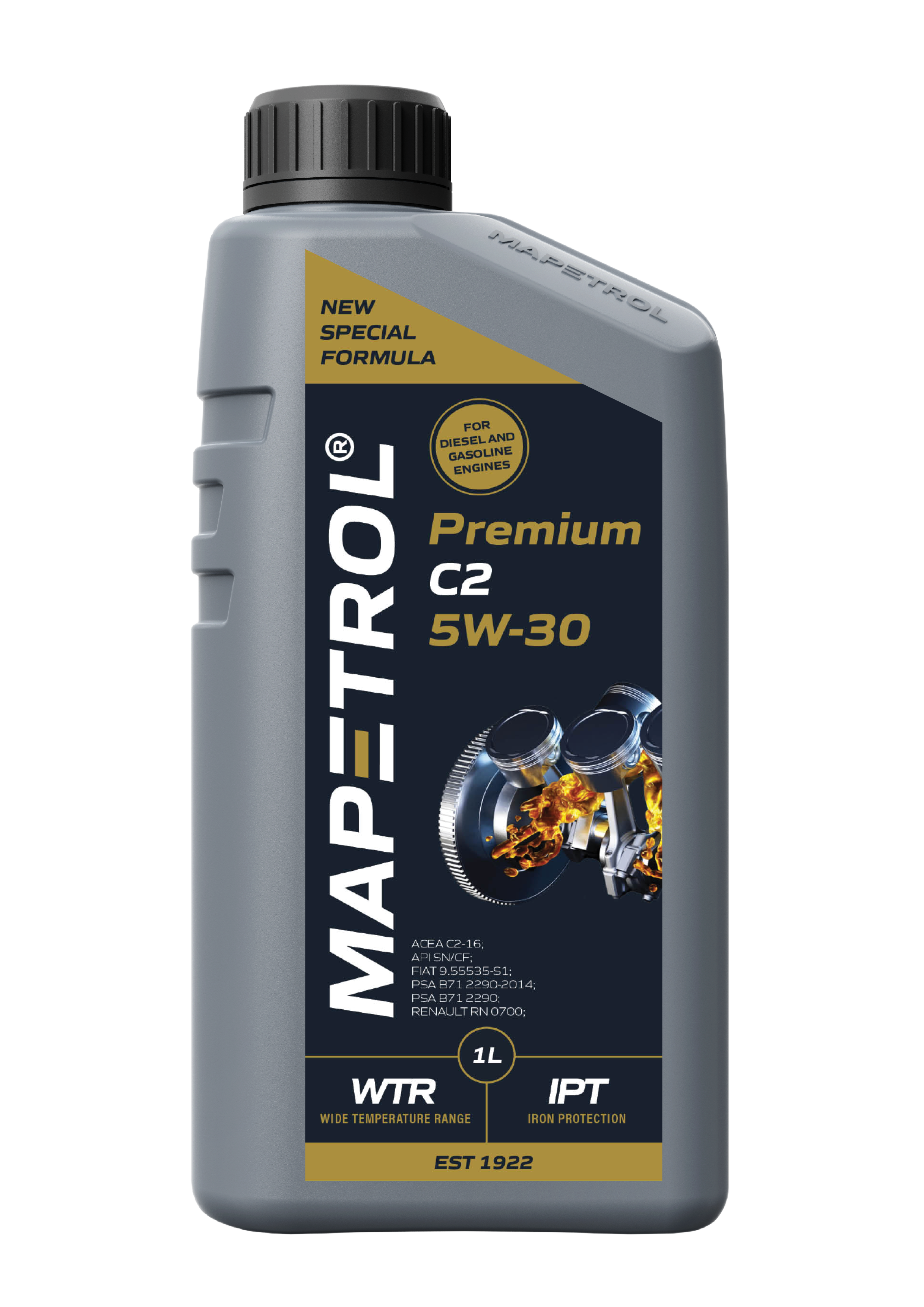 Моторное масло MAPETROL PREMIUM C2 0W-30 1л