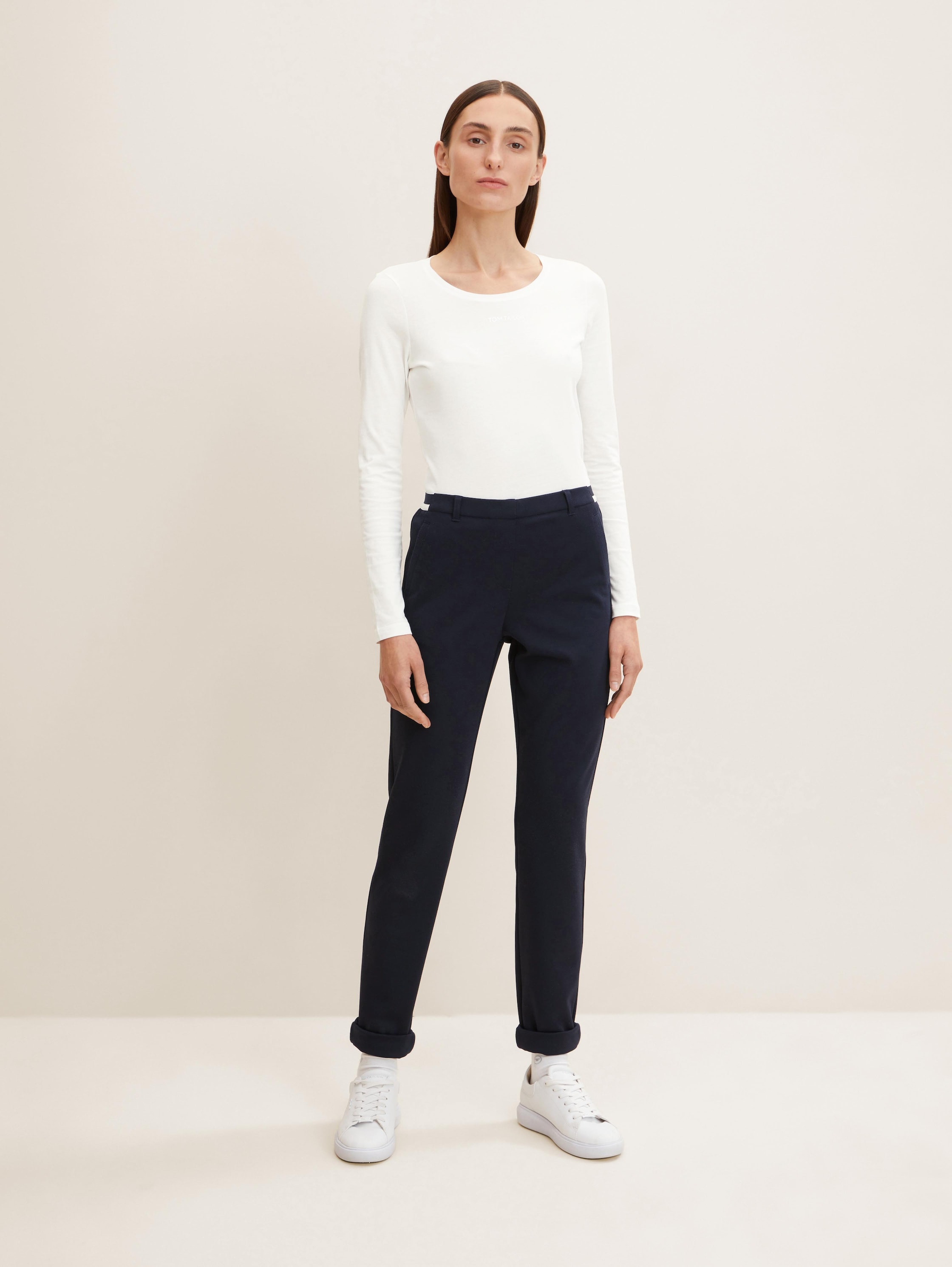 

Брюки женские Tom Tailor 1034601 синие 44, 1034601