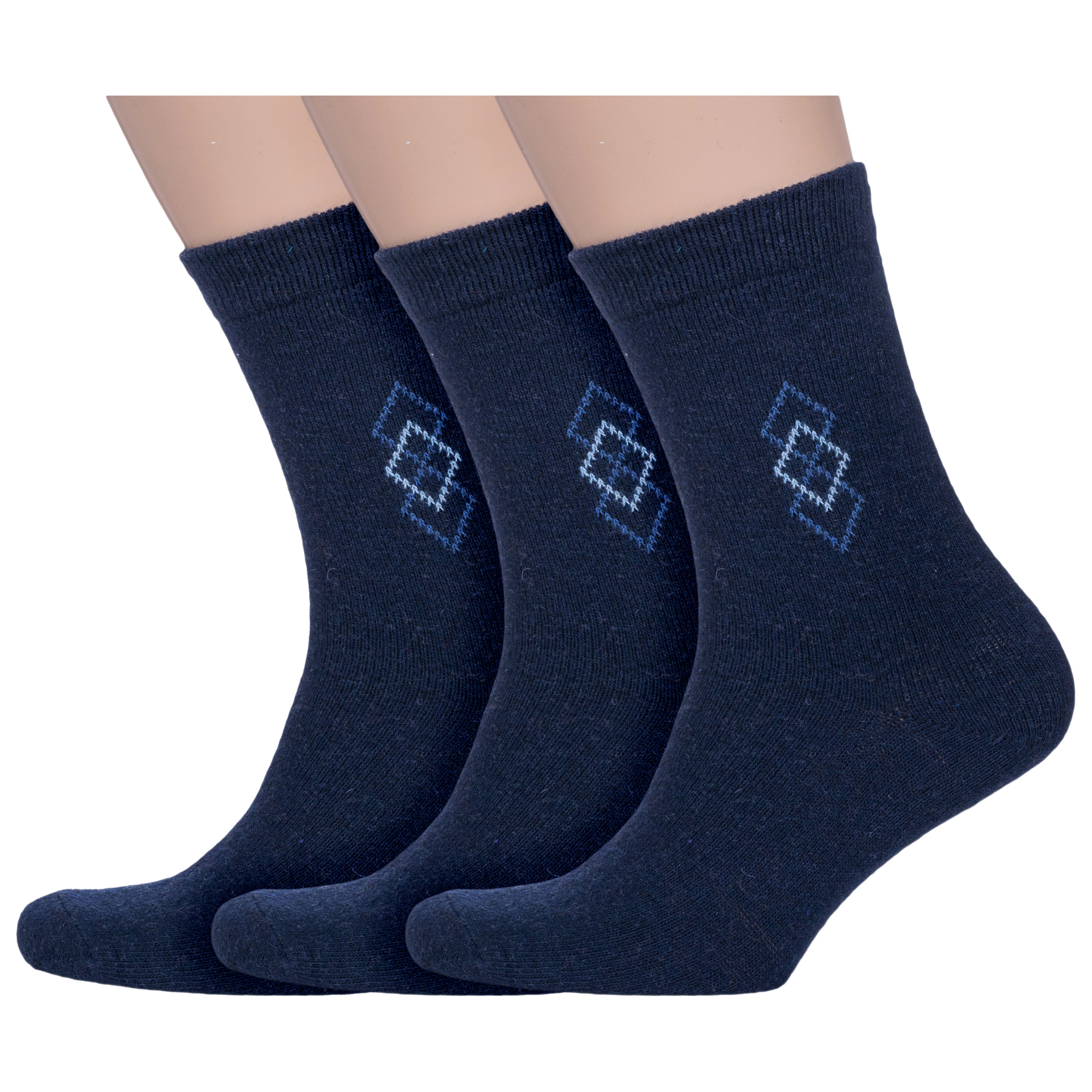 

Комплект носков мужских Hobby Line 3-6285 синих one size, 3-6285