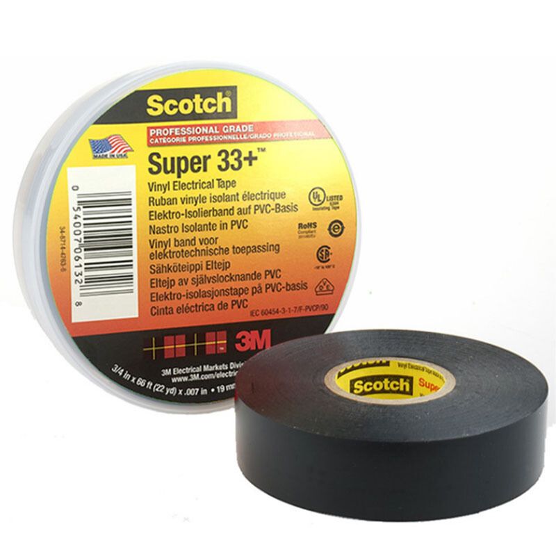 Изолента 3M Scotch Super 33+ 19 мм 20 м 180 мкм, 1 шт