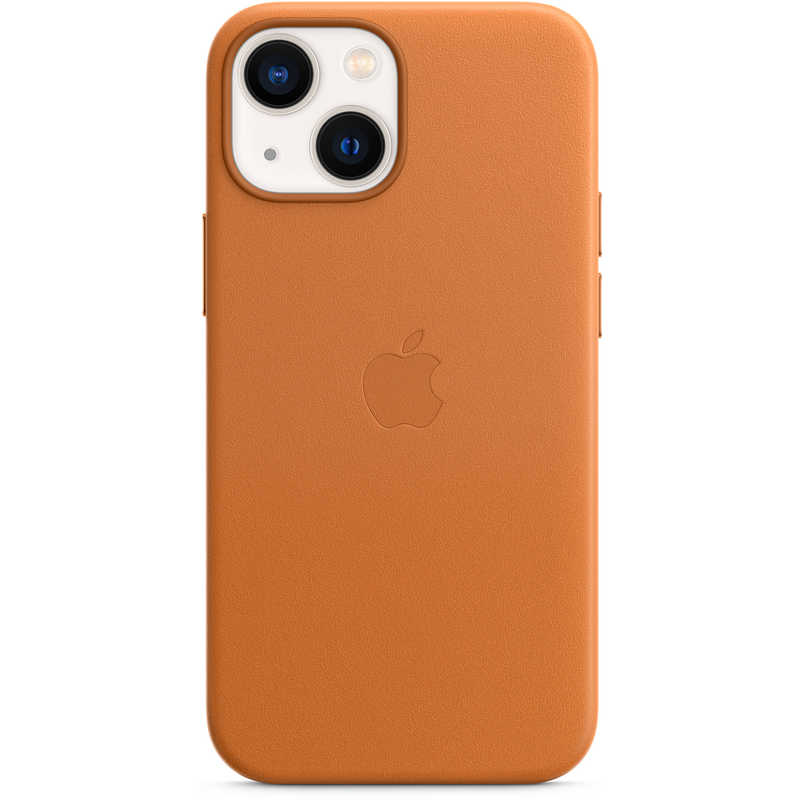

Клип-кейс Apple Leather Case with MagSafe для iPhone 13 mini «Золотистая охра»