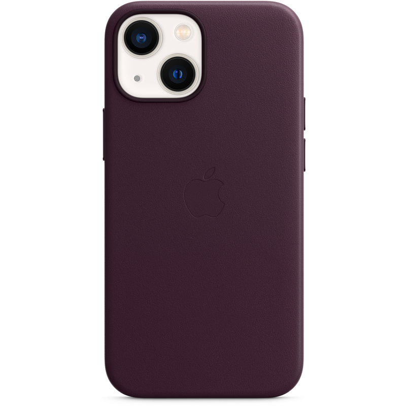 

Клип-кейс Apple Leather Case with MagSafe для iPhone 13 mini «Тёмная вишня»