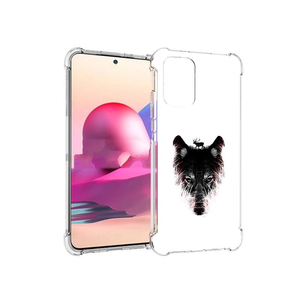 

Чехол MyPads Tocco для Xiaomi Redmi Note 10S волк в траве (PT158704.257.267), Прозрачный, Tocco