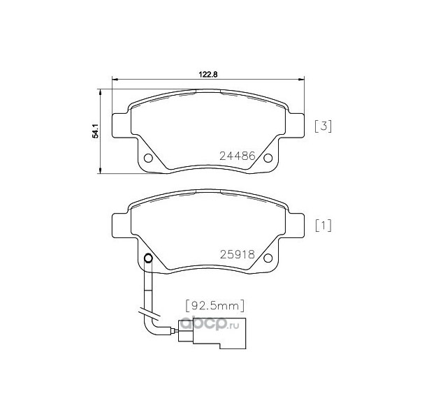 

Тормозные колодки HELLA PAGID/BEHR 8db355012781