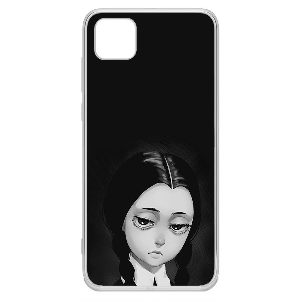 

Чехол-накладка Krutoff Clear Case Уэнсдей Аддамс - Рисованная Уэнсдей для Honor 9S