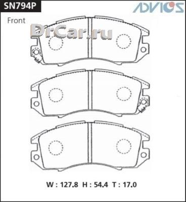 

ADVICS Дисковые тормозные колодки ADVICS SN794P