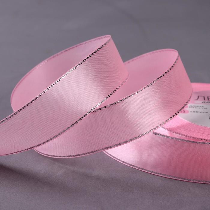 

Арт Узор "Серебряные нити", 25 ммх23 +- 1 м, цвет розовый