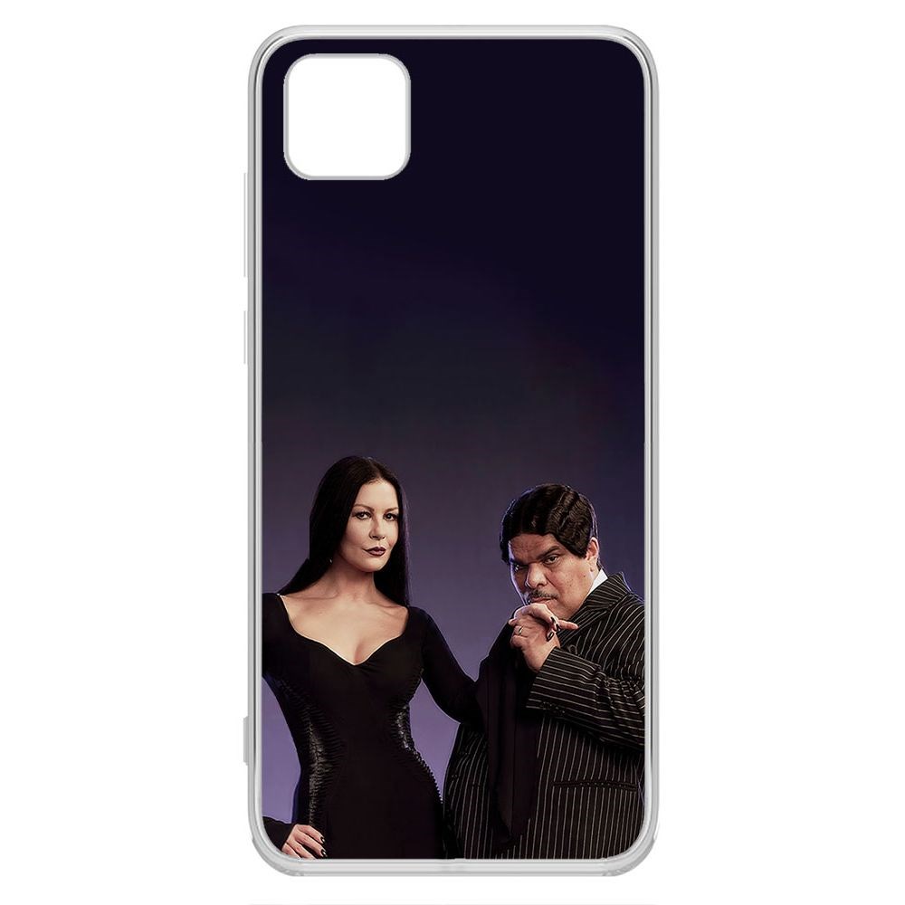 

Чехол-накладка Krutoff Clear Case Уэнсдей Аддамс - Мортиша и Гомес для Huawei Y5P