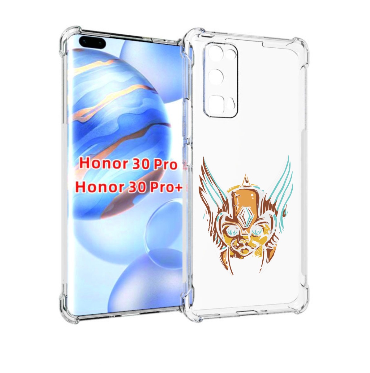 

Чехол бампер MyPads тор абстракция для Honor 30 Pro, Прозрачный, Tocco