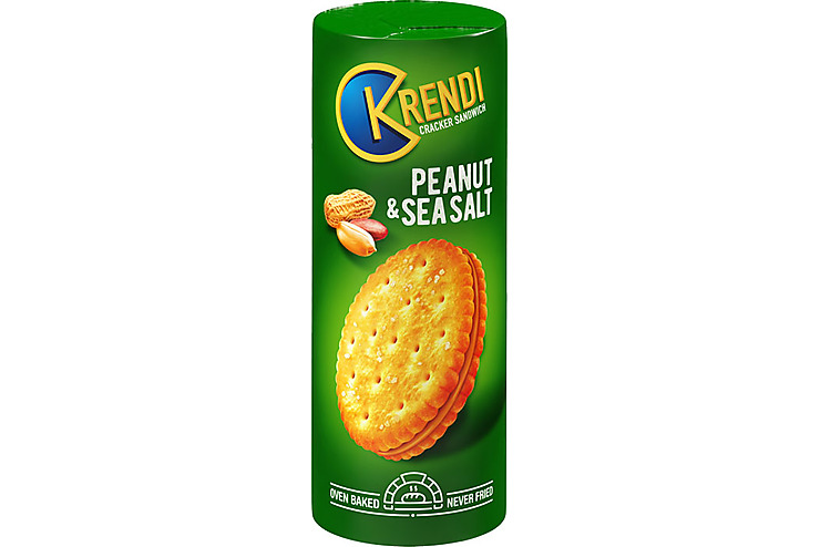 

«Krendi», крекер-сэндвич Peanut&sea salt, 170 г