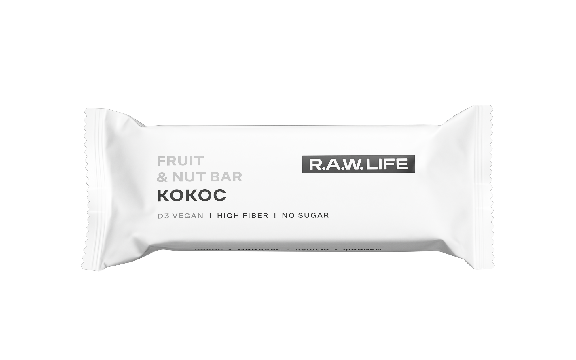 фото Орехово-фруктовый батончик r.a.w. life кокос 47 г