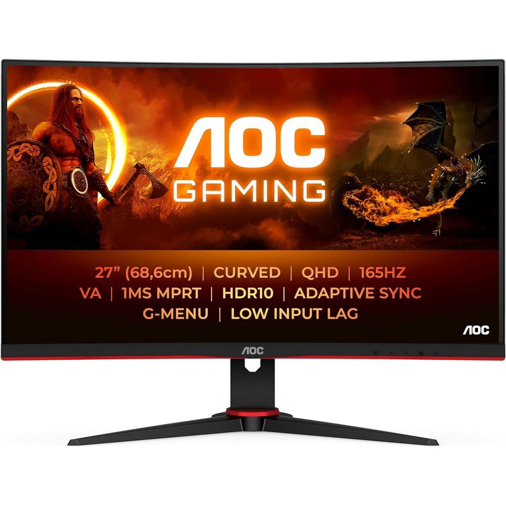 

27" Монитор AOS CQ27G2SE черный 165Hz 2560x1440 VA, CQ27G2SE