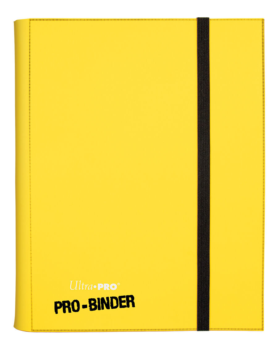 

Альбом ultra-pro pro-binder c 20 встроенными листами 3х3 - желтый