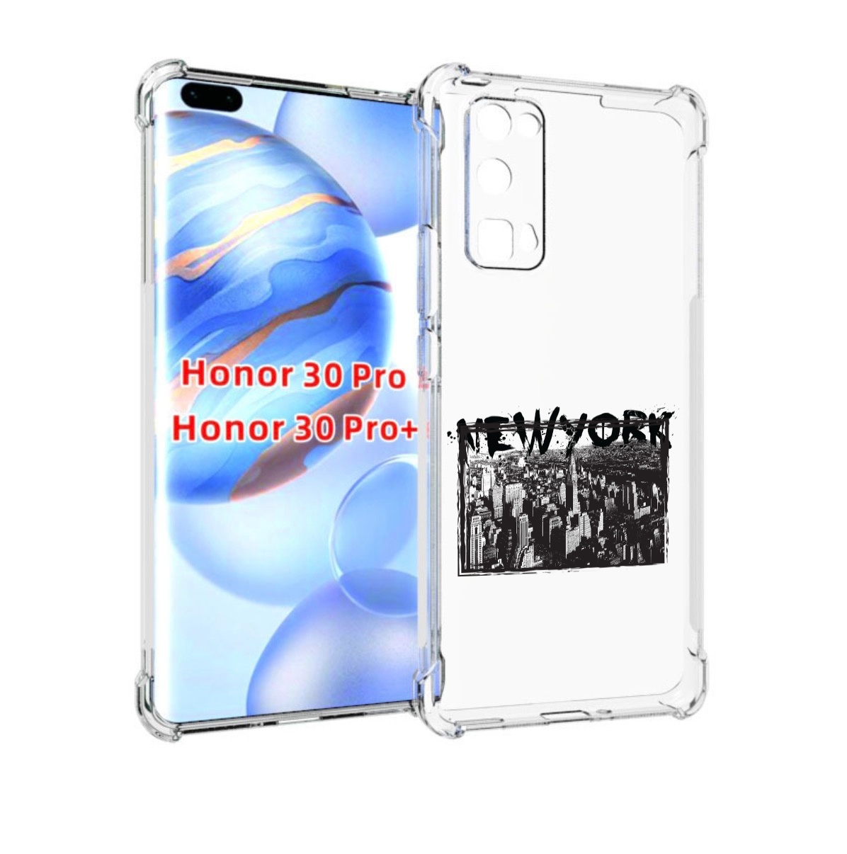 

Чехол бампер MyPads че для Honor 30 Pro, Прозрачный, Tocco