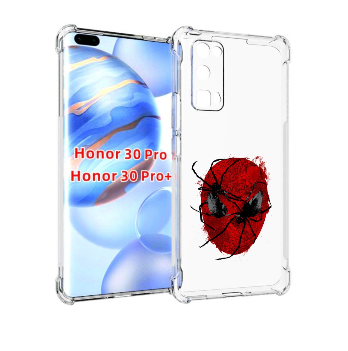

Чехол бампер MyPads человек паук для Honor 30 Pro, Прозрачный, Tocco