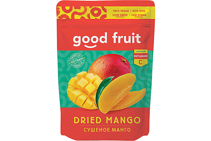 

«GOOD FRUIT», манго сушеное, 100 г