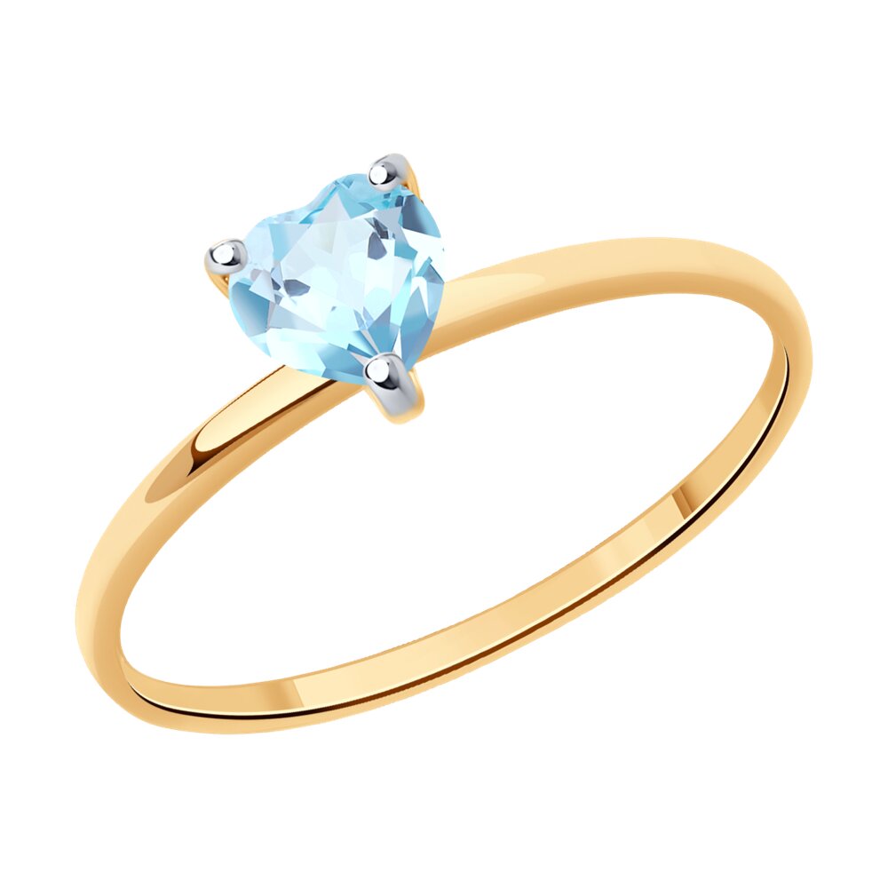 

Кольцо из красного золота с топазом р. 16,5 Diamant 51-310-01741-1, 51-310-01741-1