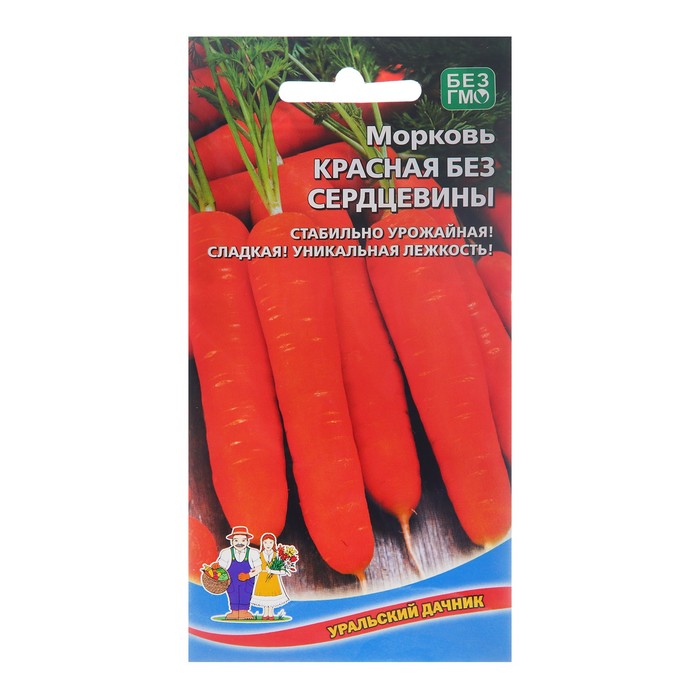 

Семена морковь Красная без сердцевины Уральский дачник 3975838-10p 3 уп.