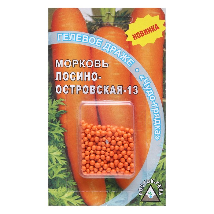Семена морковь Лосиноостровская - 13 Росток-гель 9483442 2 уп.