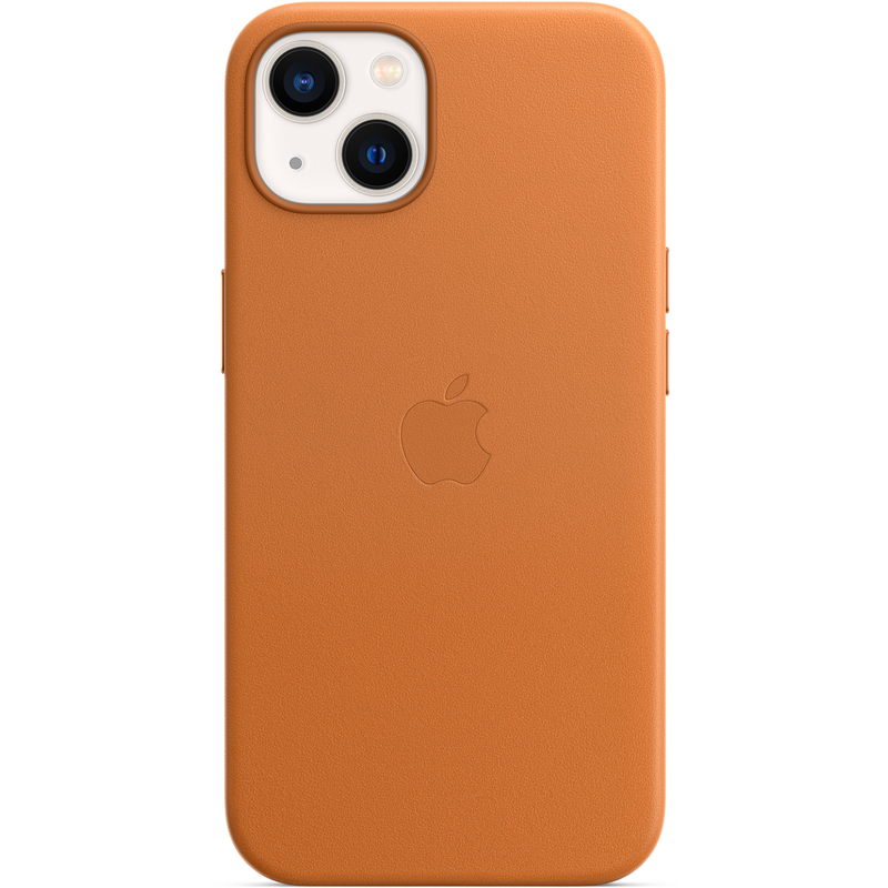 

Клип-кейс Apple Leather Case with MagSafe для iPhone 13 «Золотистая охра»