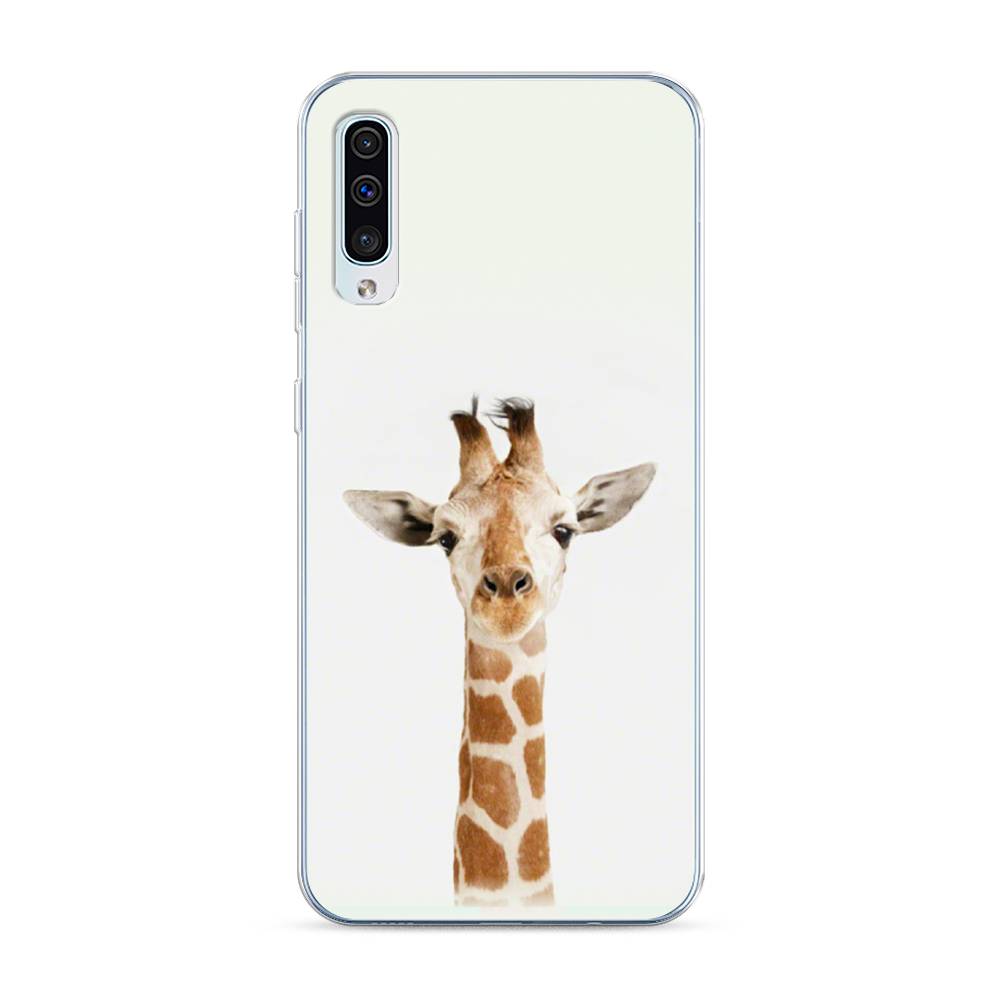 

Чехол на Samsung Galaxy A30s "Любопытный жираф", Бежевый;коричневый, 28850-1