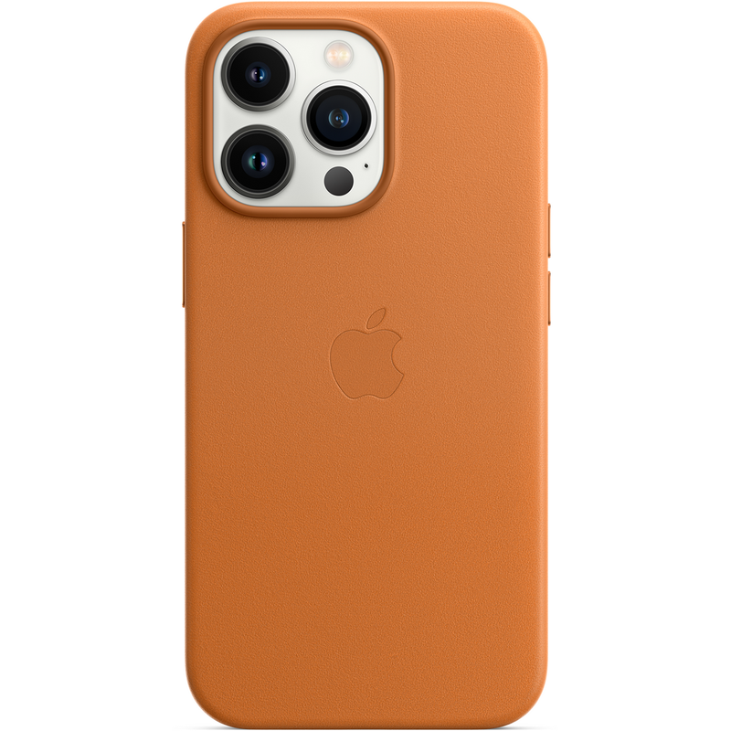 

Клип-кейс Apple Leather Case with MagSafe для iPhone 13 Pro «Золотистая охра»