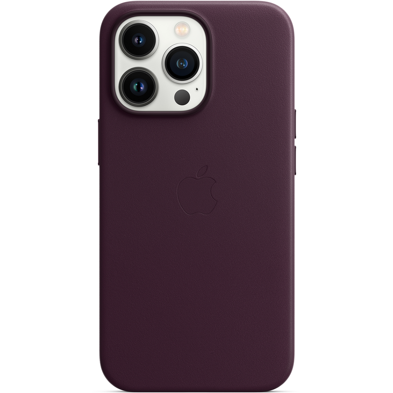 

Клип-кейс Apple Leather Case with MagSafe для iPhone 13 Pro «Тёмная вишня»