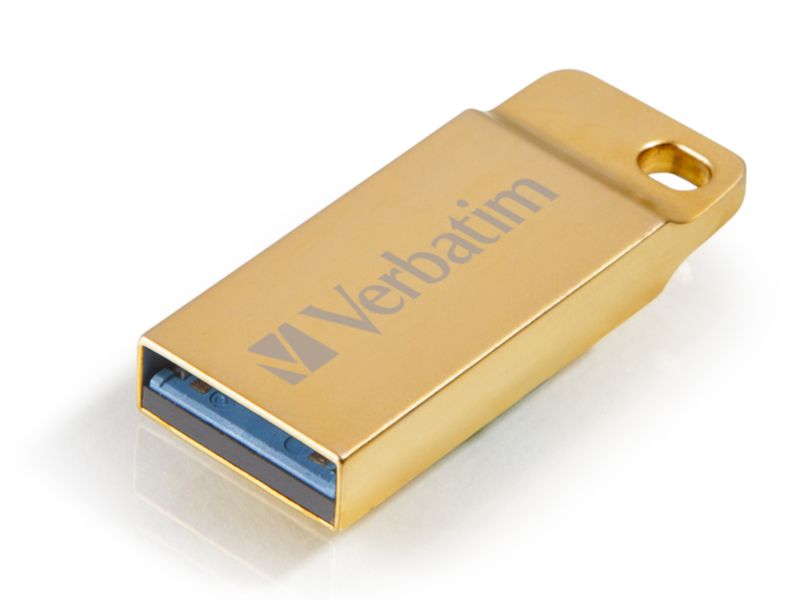 

Флешка Verbatim Metal Executive 64ГБ Gold (Executive 99106), Metal Executive