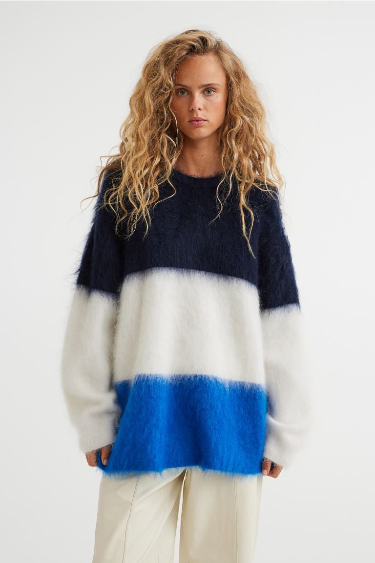 

Свитер женский H&M 1013068007 синий L (доставка из-за рубежа), 1013068007
