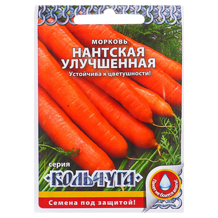 

Семена морковь Нантская улучшенная Русский огород 2760499-2p 4 уп.