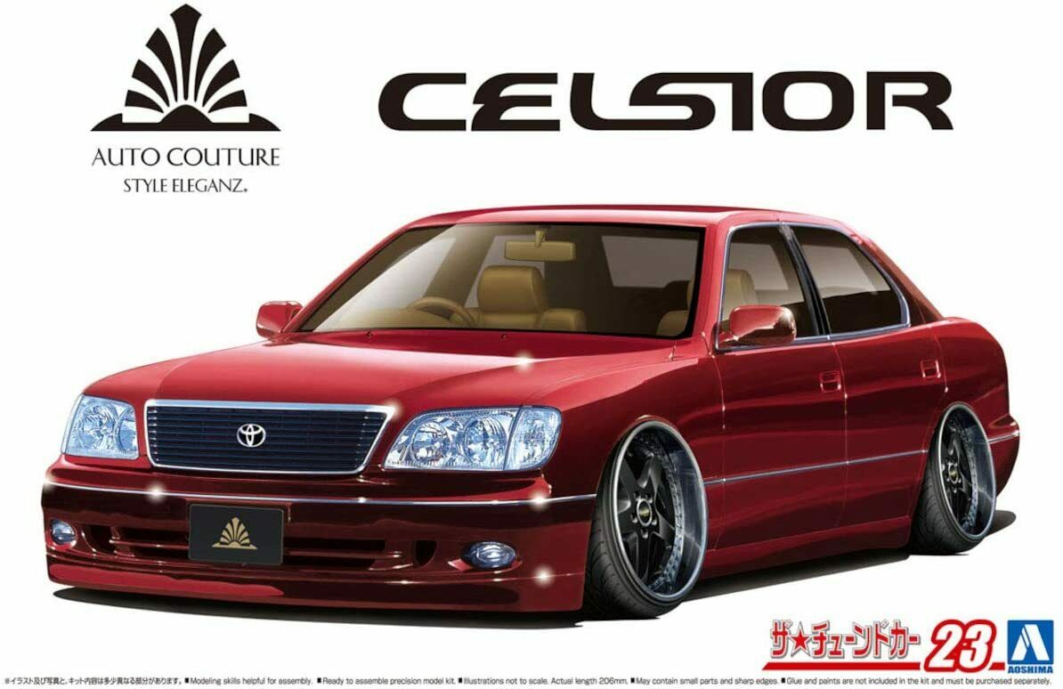 

Сборная модель Aoshima 1/24 Toyota Auto Couture UCF21 Celsior '97 06206