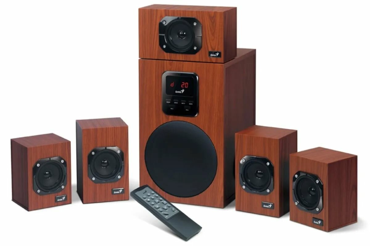 

Комплект акустических систем Genius SW-HF 5.1, Дерево, SW-HF 5.1