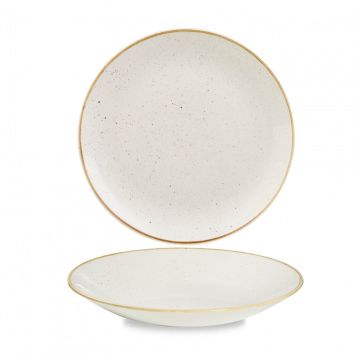 

Тарелка глубокая 25,5см h3,5см, без борта, Stonecast, цвет Barley White