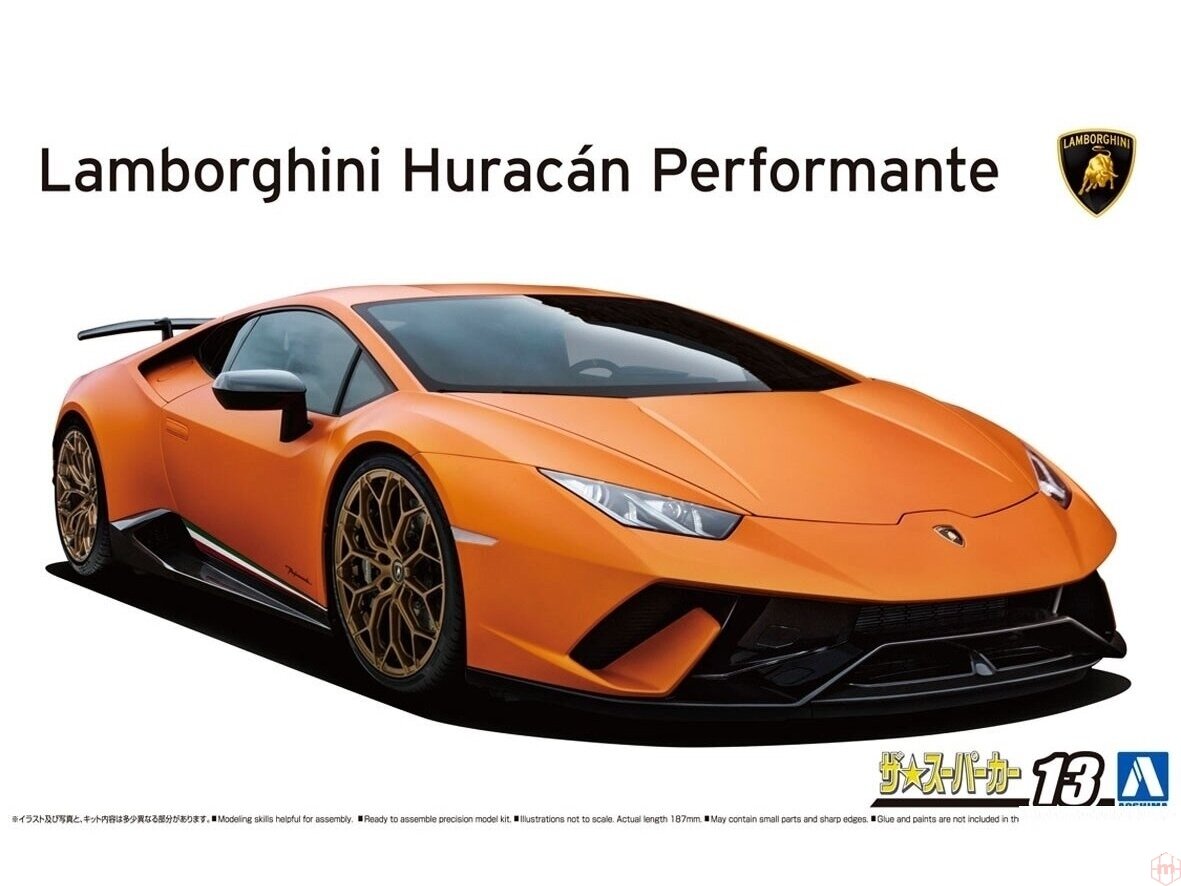 фото Сборная модель aoshima 1/24 lamborghini huracan perfomante '17 06204