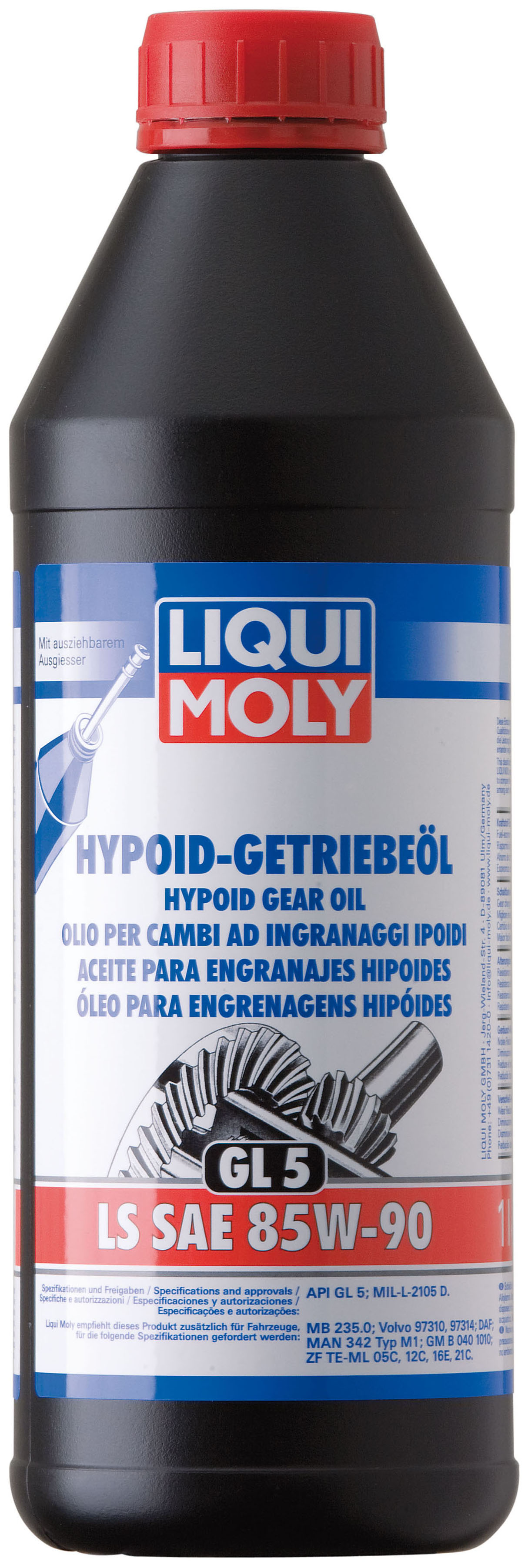 фото Масло трансмиссионное минеральное liqui moly 8039/1410 85w90ls gl-5 для самоблокирующихся