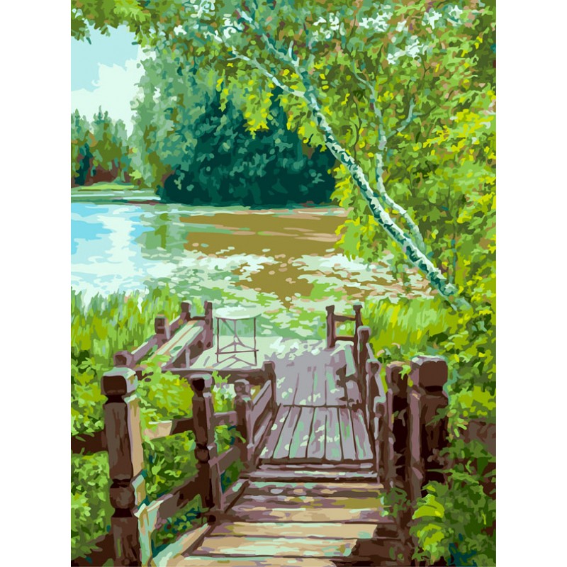 

Раскраска по номерам Лесенка Белоснежка 3280-CS, Лесенка