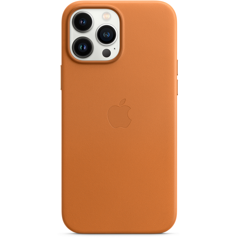 

Клип-кейс Apple Leather Case with MagSafe для iPhone 13 Pro Max «Золотистая охра»