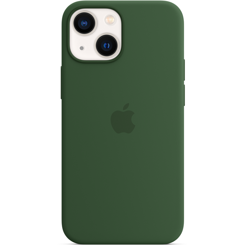 

Клип-кейс Apple Silicone Case with MagSafe для iPhone 13 mini «Зелёный клевер»