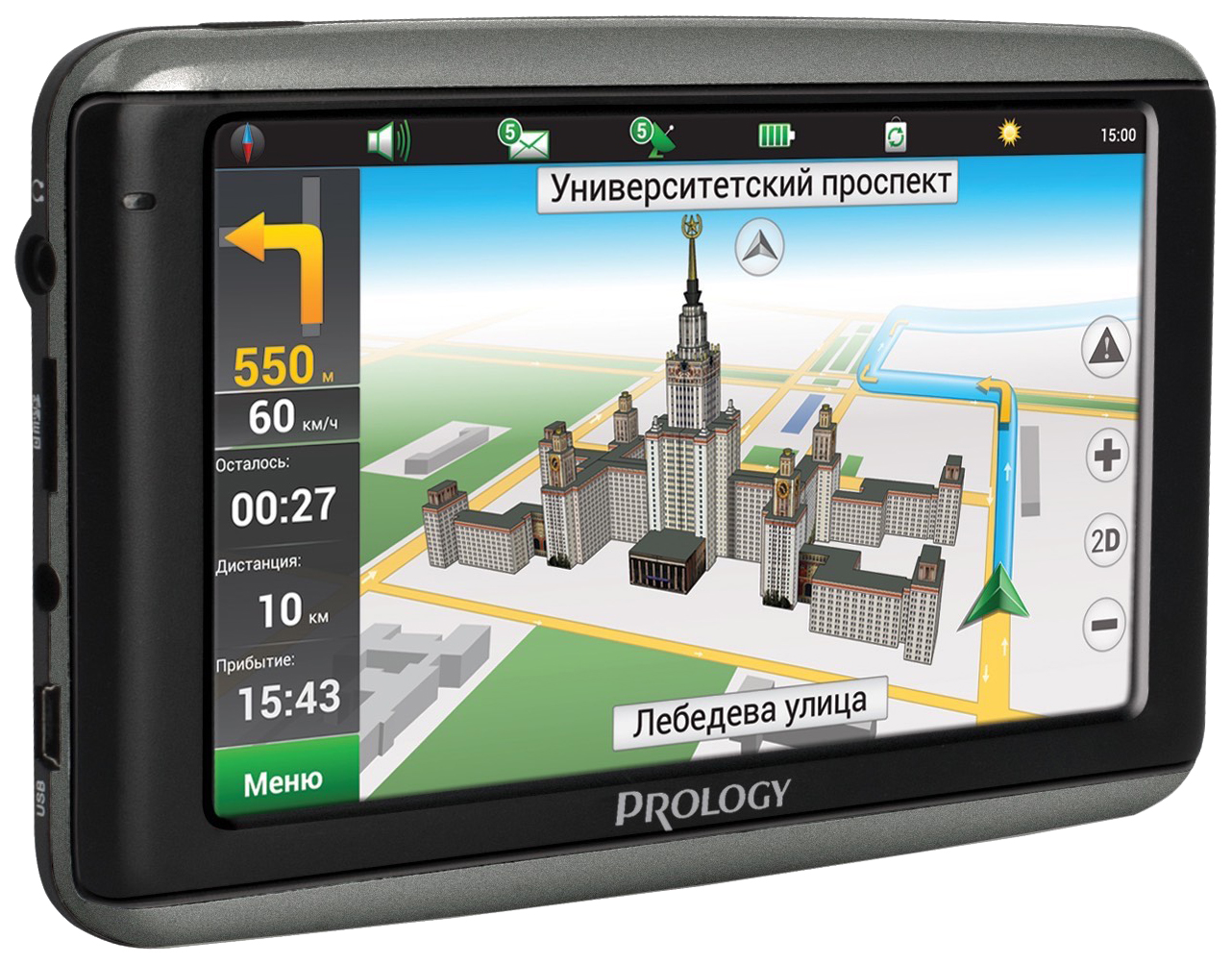 Навигатор автомобильный PROLOGY Imap4100 black GPS Pro Imap4100 black