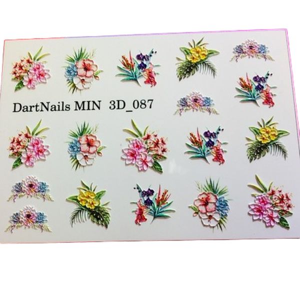 

3D-слайдер DartNails Цветы №087