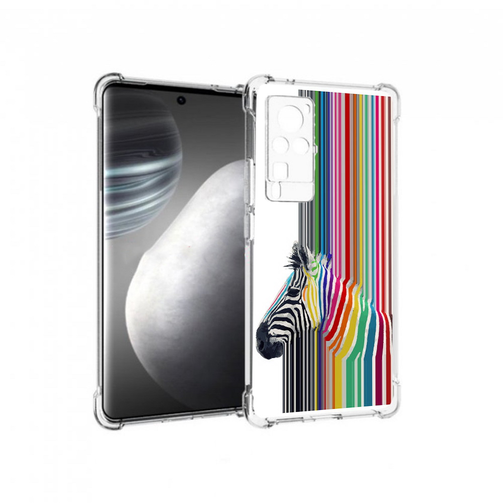 

Чехол MyPads Tocco для Vivo X60 pro радужная зебра (PT226972.385.565), Прозрачный, Tocco