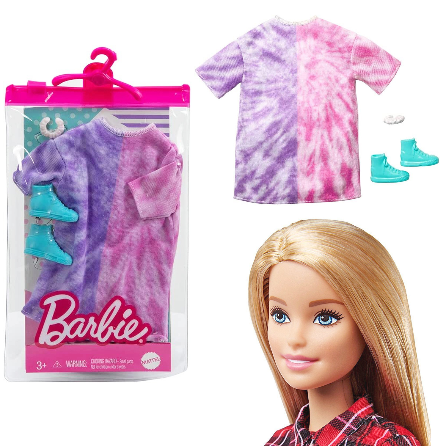 

Одежда и обувь для куклы Barbie Толстовка, HBV31, Разноцветный