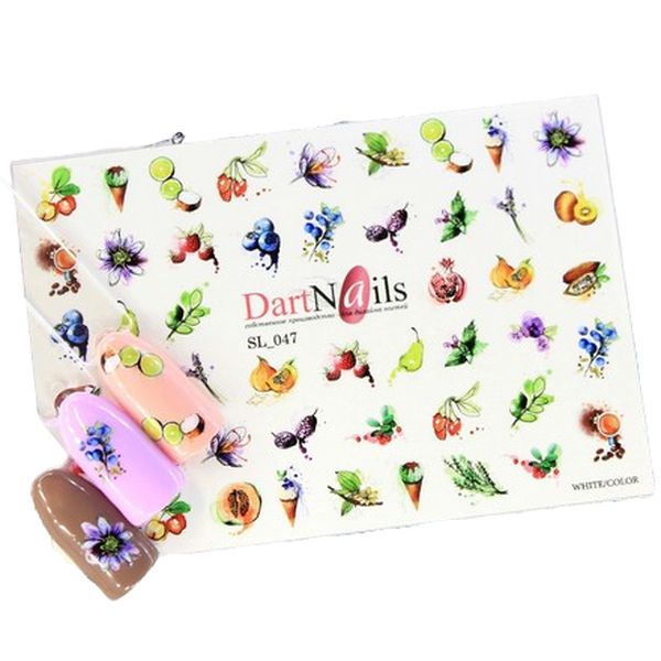 

Слайдер-дизайн DartNails Art-Fashion Ягоды и фрукты №047